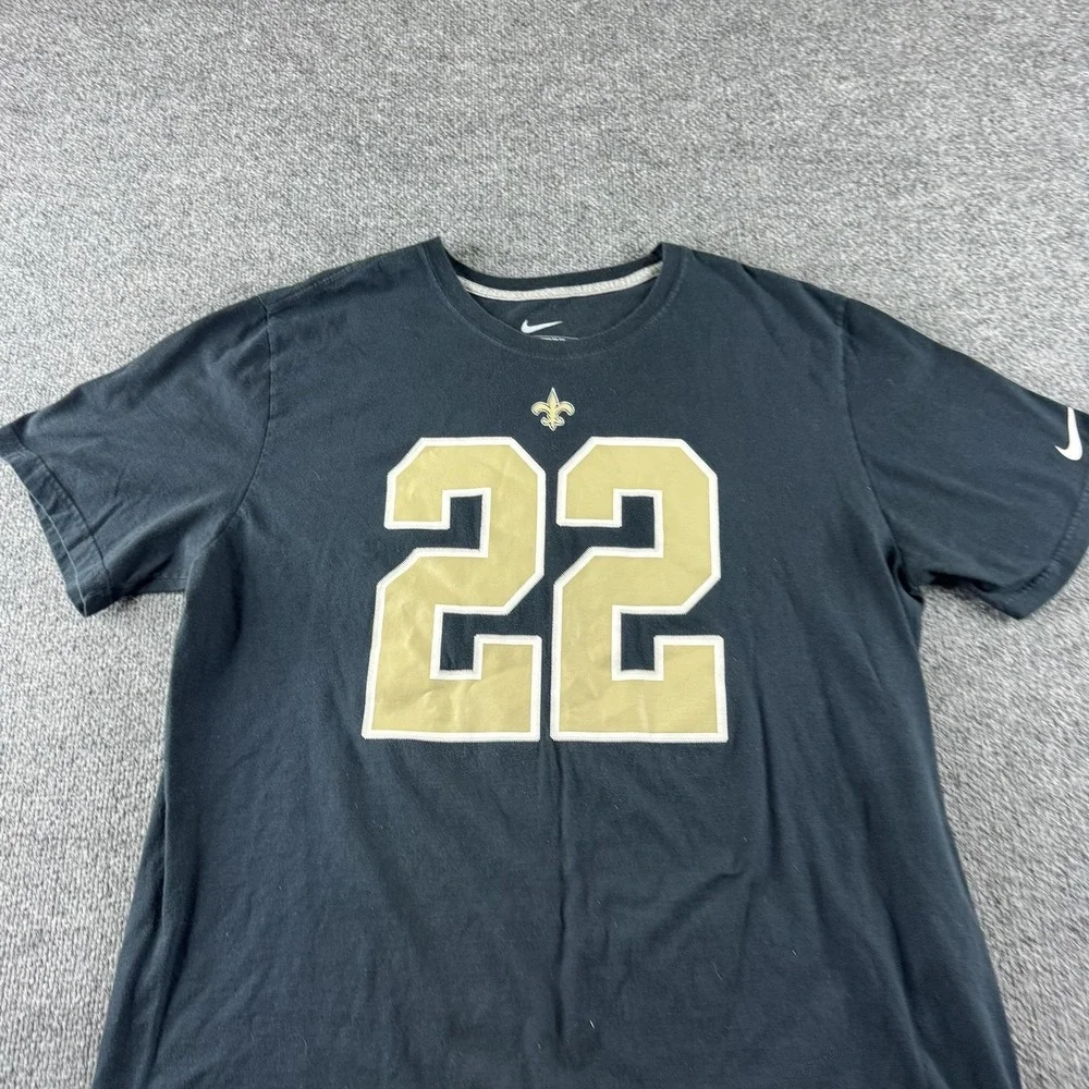 New‎ Orleans Saints Shirt Mens 2XL Black NFL Football Nike Mark Ingram 22 Tee